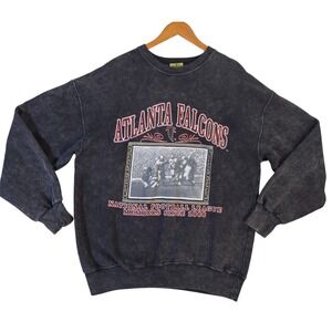 VTG Atlanta Falcons Sweatshirt NFL Football Home Team Advantage Men's L Made USA